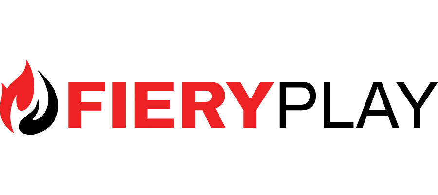 Wordmark Fieryplay w górnym pasku